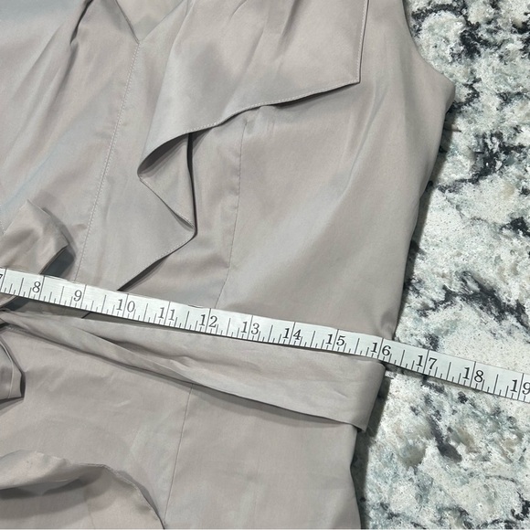 Ann Taylor Cream Ruffle Midi Dress - Picture 5 of 11